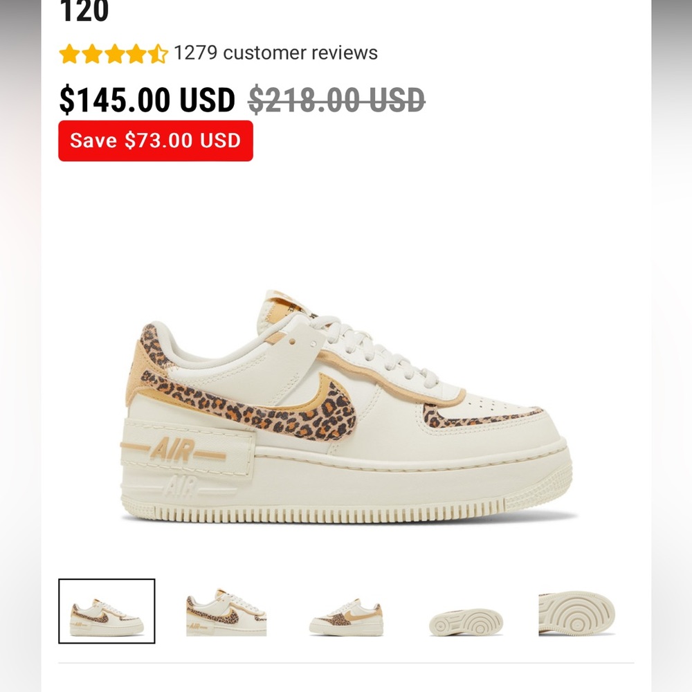 Woman’s Nike Air Force 1s. Size 10.5